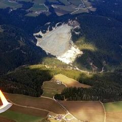 Flugwegposition um 12:50:56: Aufgenommen in der Nähe von Gemeinde Wenigzell, Wenigzell, Österreich in 1636 Meter